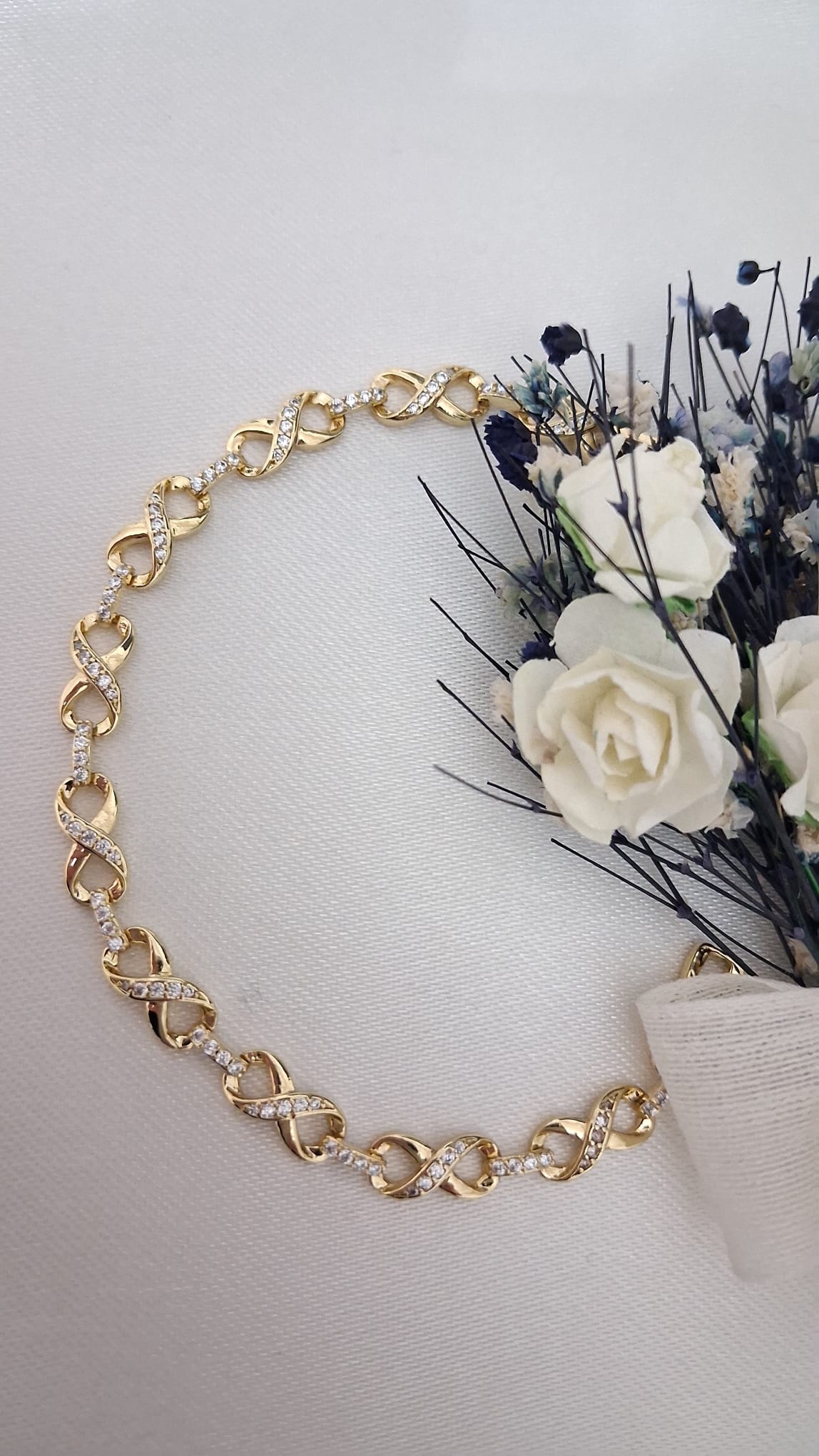 XUPING Bileklik - Sonsuzluk Figürlü Zirkon Taşlı